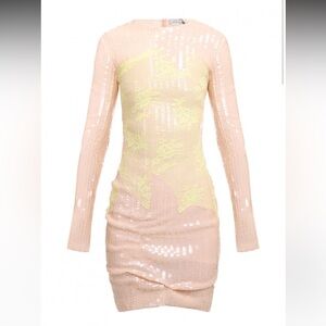 NWOT PREEN BY THORNTON BREGAZZI SEQUIN mini dress, size S